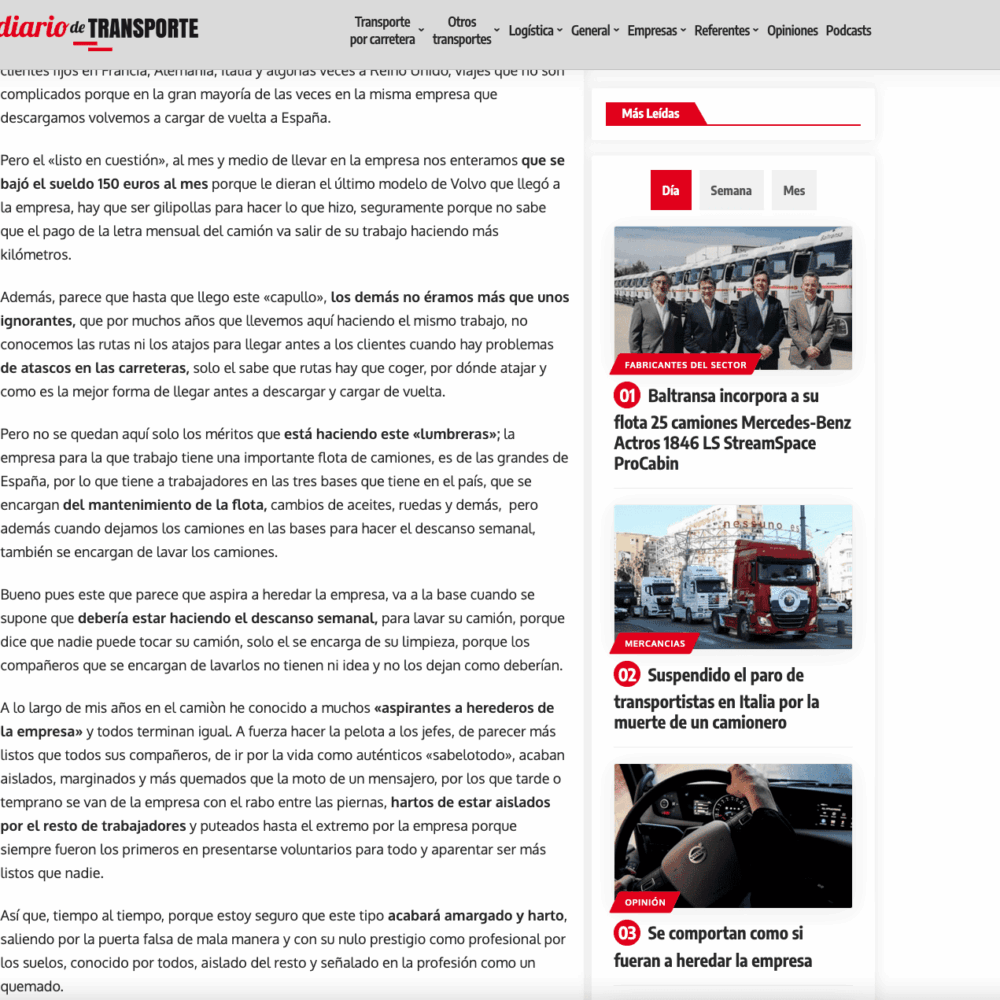 Web Diario de Transporte